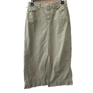 J Crew Khaki Straight Pencil Skirt Minimalist Lagenlook Sz 25